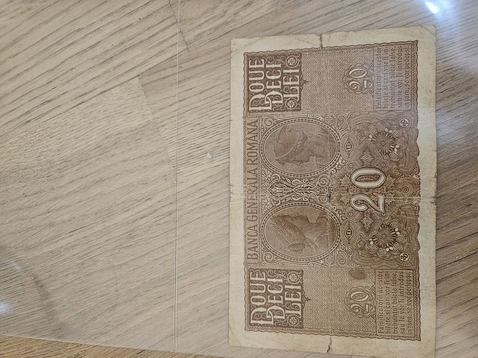 Bancnota,bani vechi 20 lei 1917