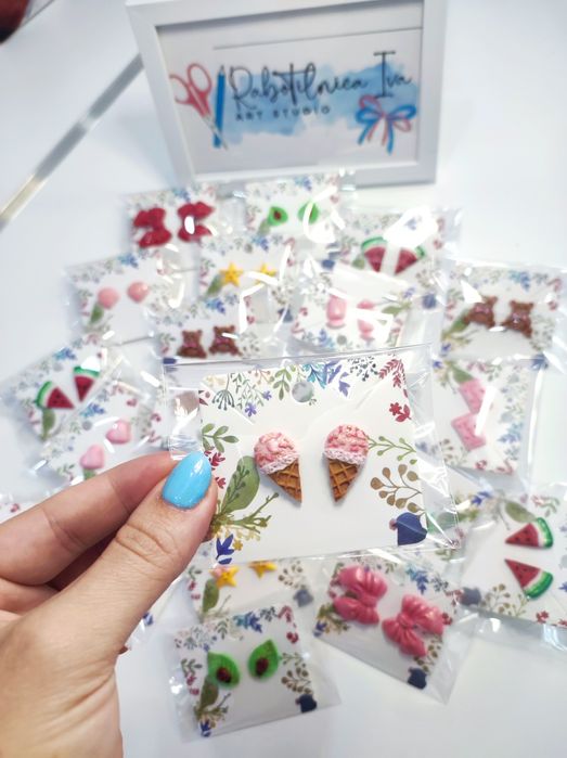 Обеци от полимерна глина