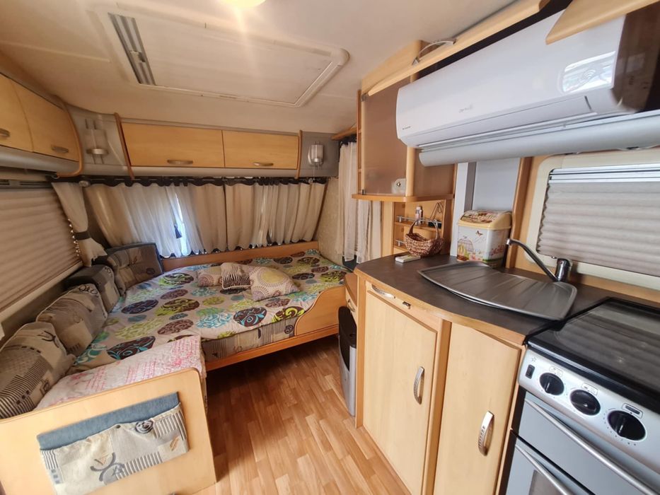 Продавам стационарна каравана в къмпинг Свети Георги