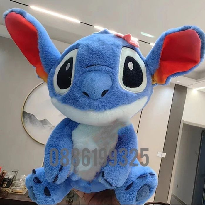 Голям плюшен Стич, 50см Плюшена играчка Лило и Стич Lilo Stitch плюшен