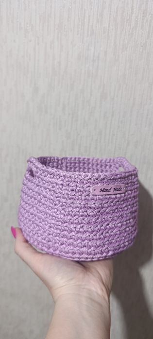 Корзинки вязаные