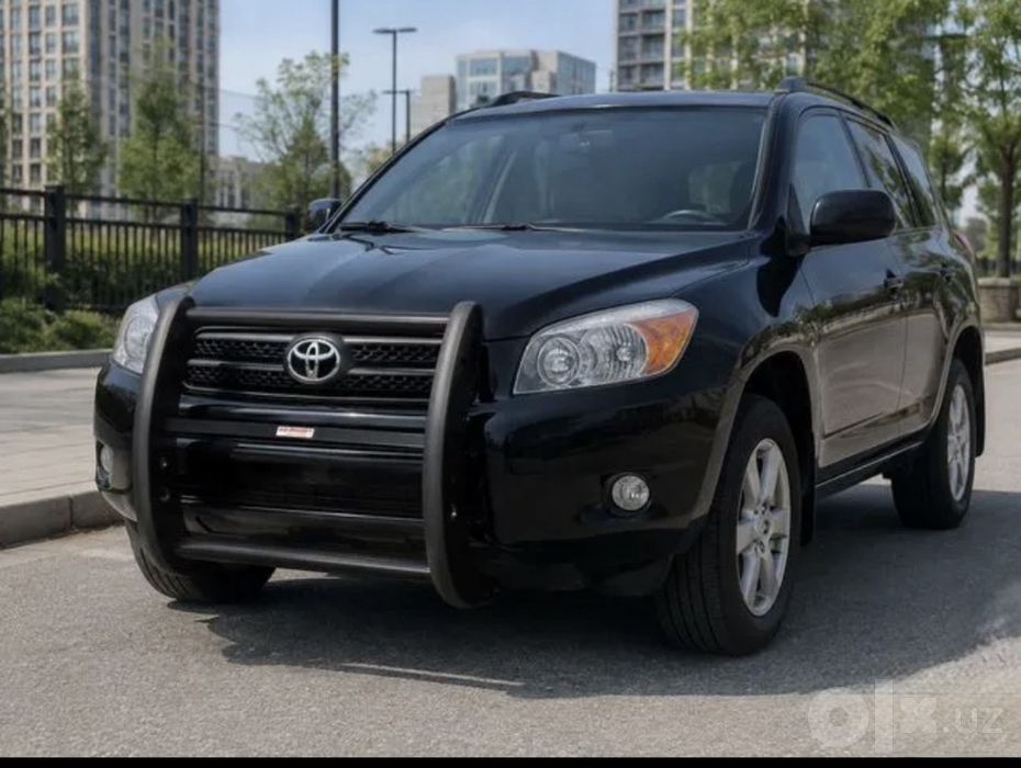 Защита бампера на Toyota Land Cruiser 300 Rav4