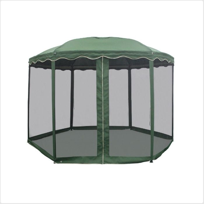 Pavilion Grădină, oțel 350 cm, H250cm verde