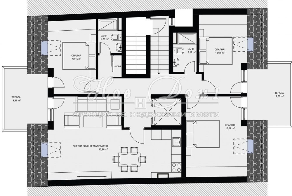 Продава се Четиристаен апартамент в София, Надежда 3 - 178 кв.м за 1517 €/кв.м - Снимка #3