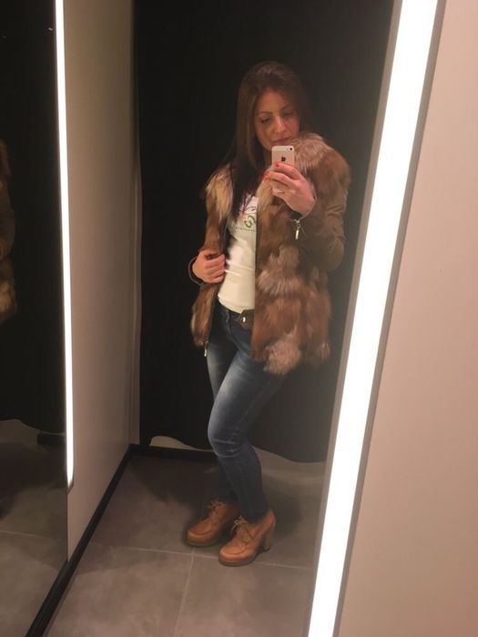 Елек лисица естествен косъм