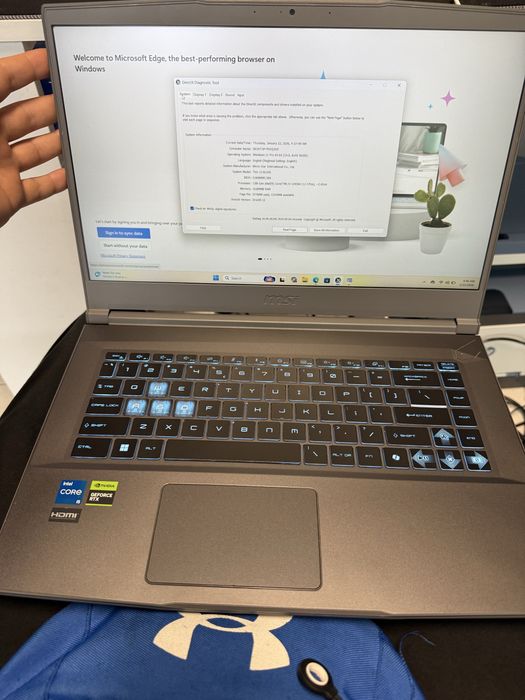 Laptop Gaming MSI Thin 15 i5-12450H RTX 4050 16GB 512GB