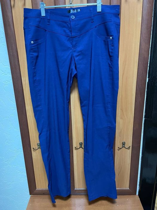 Брюки синие женские