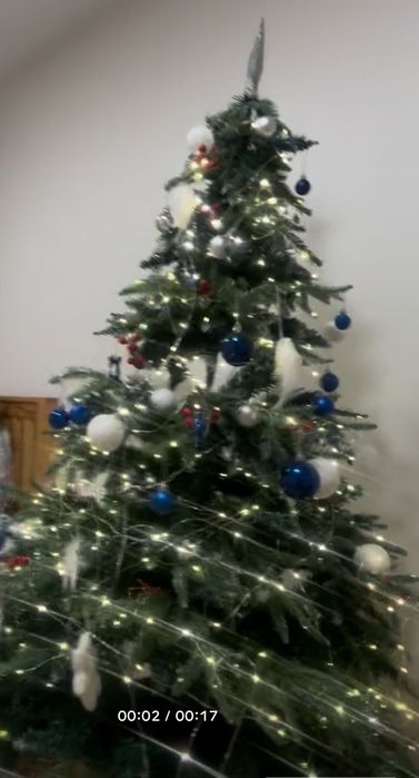 Ёлка с игрушками+подарок