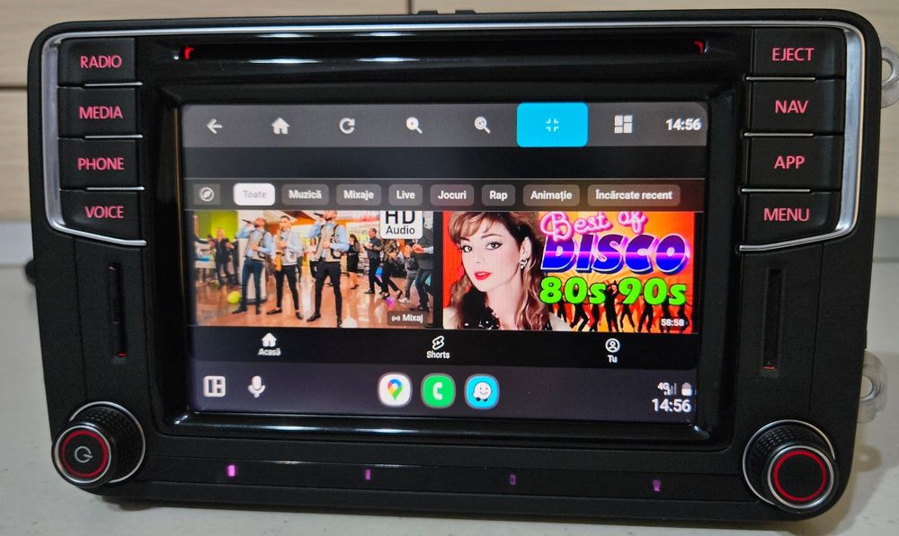 Navigatie VW, MIB2 originala, Waze, CarPlay/AA, Youtube, etc
