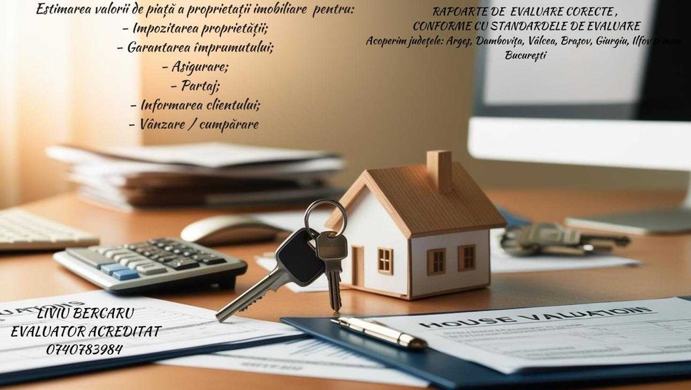 Evaluări imobiliare, evaluator acreditat, impozitare, garantare credit