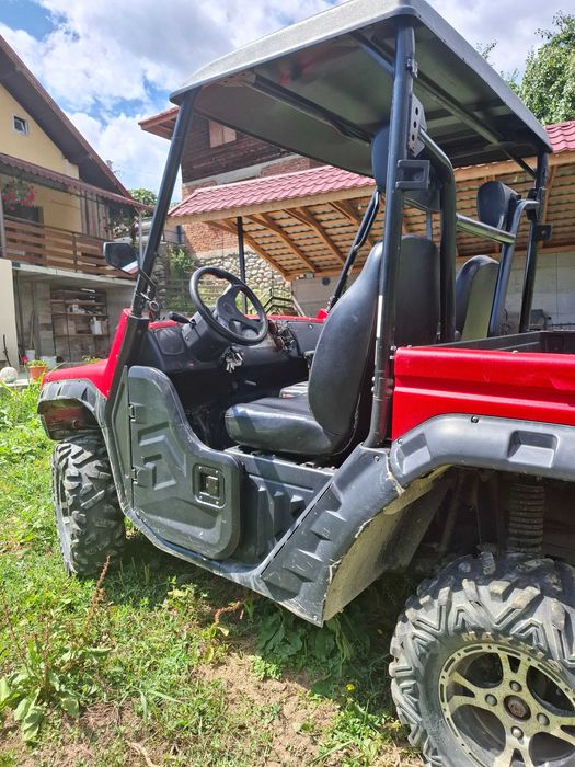 UTV/Vehicul utilitar 4x4 cu benă basculabilă. Alternativa la ATV - cu volan