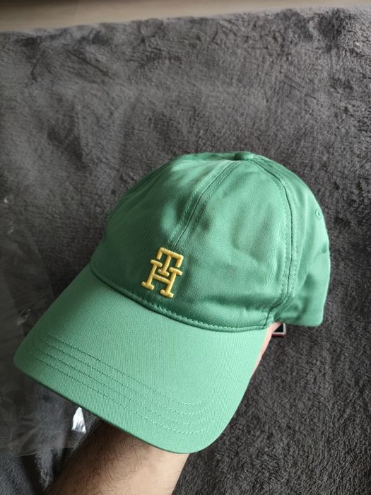 Tommy Hilfiger șapcă unisex culoare verde cu logo TH mărime OS noua originala