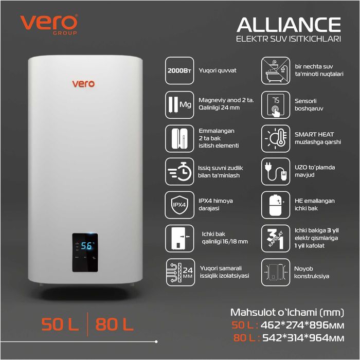 Аристон Водонагреватель VERO ALLIANCE