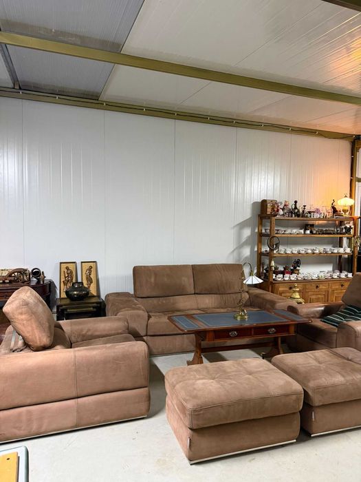 Мека мебел- комплект естествена кожа