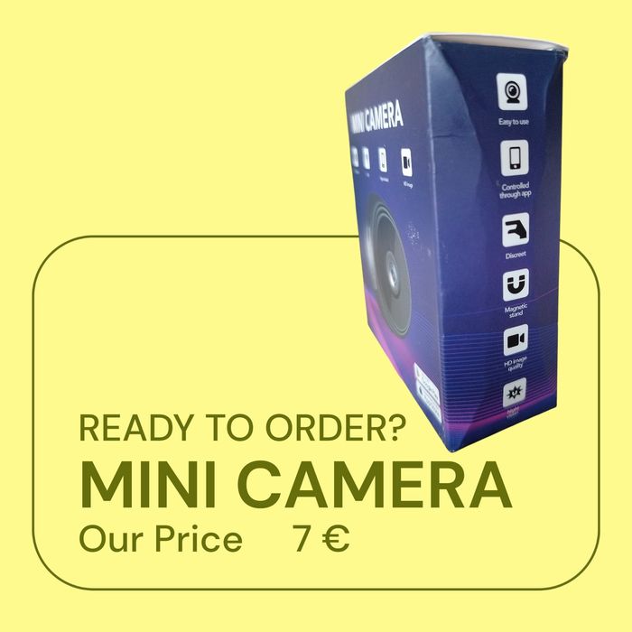 Безжична WiFi мини магнитна камера, домашна охрана