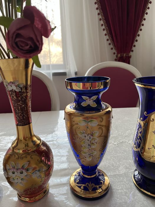 Вазы Богемия .новые