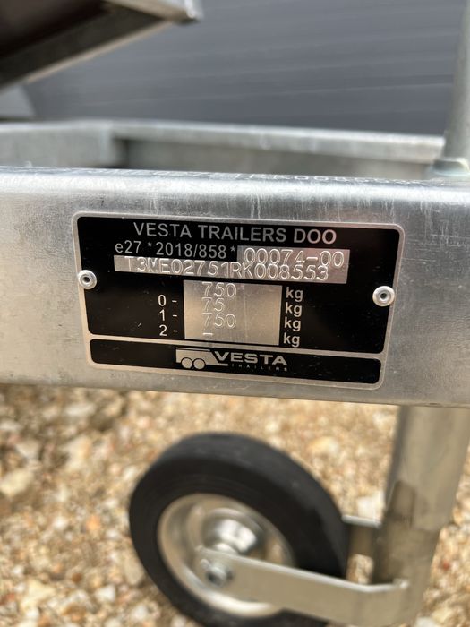 Ремарке самосвално 750кг