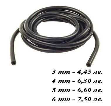 Вакуумни силиконови маркучи 3мм,4мм,5мм,6мм,7мм,8мм,10мм син и черен