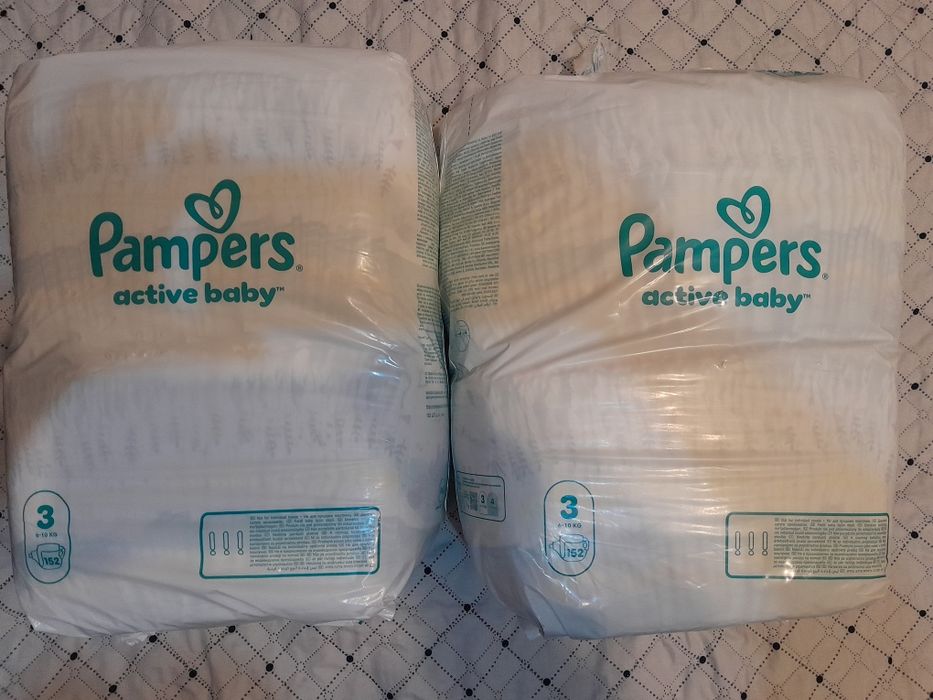 Pampers Nr. 3 (304 bucati), 2×152. Transport 4.99 lei