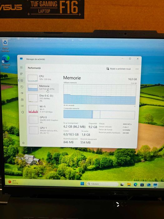 Laptop Gaming ASUS F16 / I7 Gen.13 / 16 GB RAM DDR5 / RTX 4060 / Garantie * Krom Amanet Margeanului *