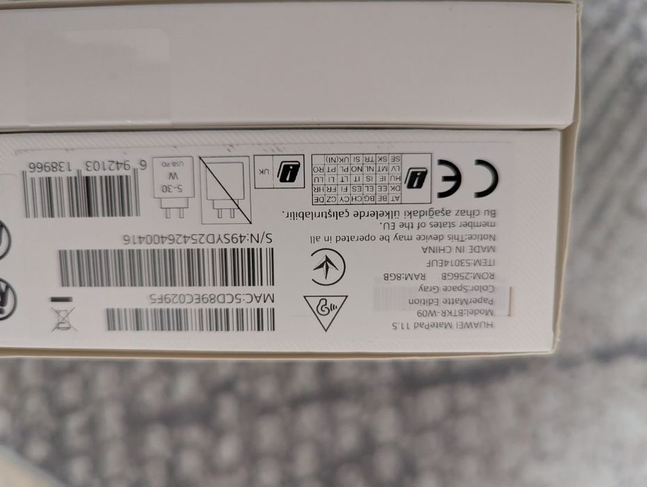 Tableta Huawei Matepad 11.5 garanție 256 gb