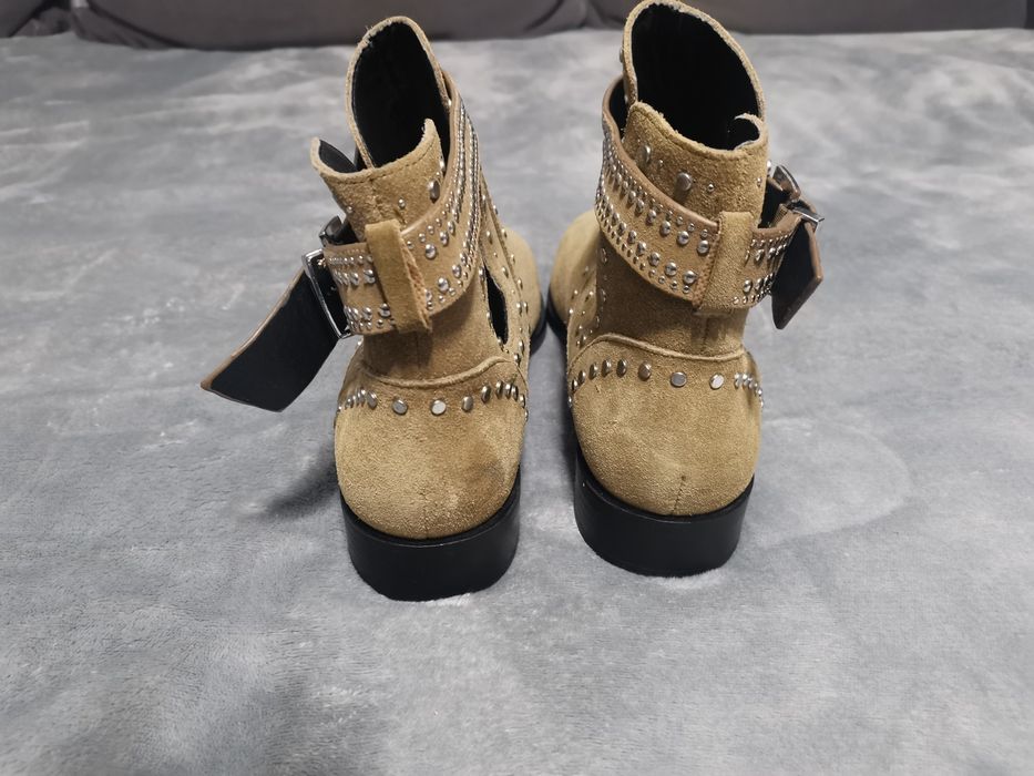 Дамски боти от естествен велур