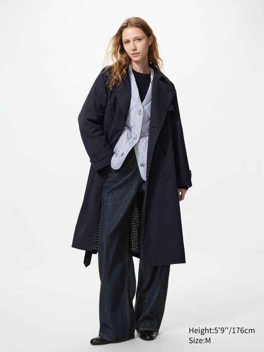 Куртка UNIQLO PUFFTECH Collarless Jacket (в полоску)