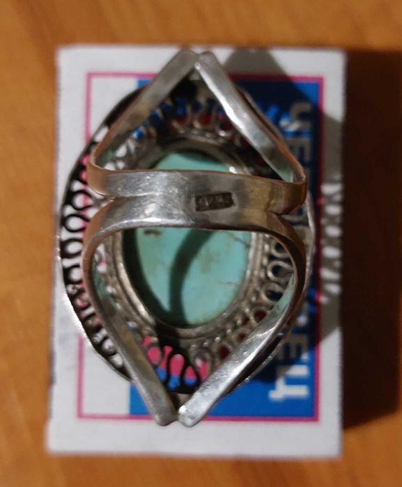 Кольцо винтаж. Бирюза, серебро. Перстень