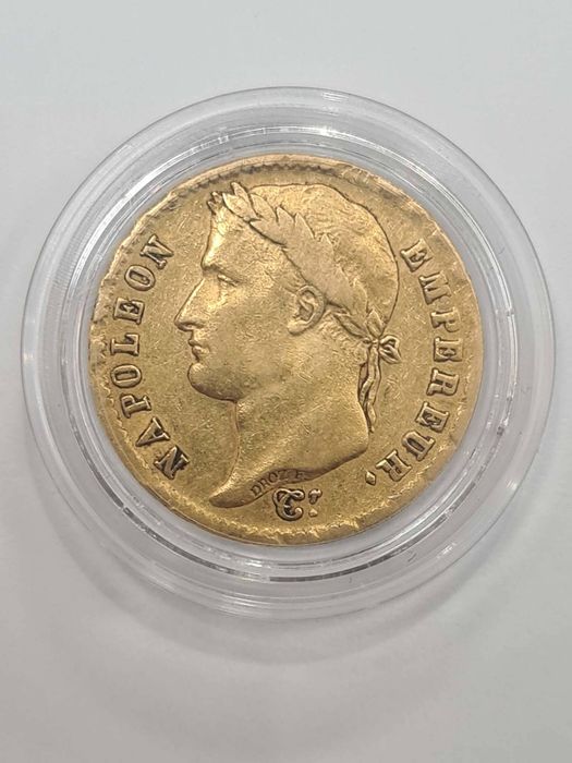 Moneda din aur 20 franci 1808 A, Napoleon Emperor