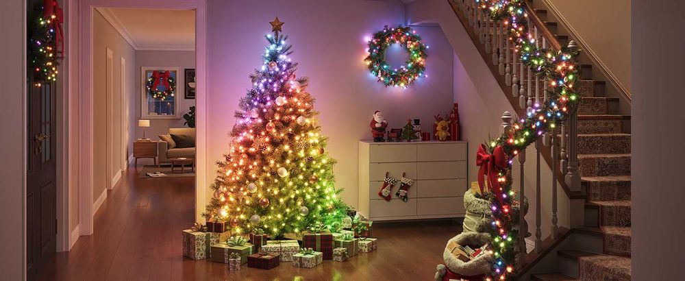 Kоледни смарт лампички Govee Christmas Sparkle String Lights 99ft - 30 метра RGBWIC 375 LED