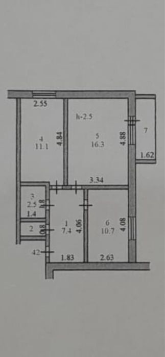 Продам двухкомнатную квартиру