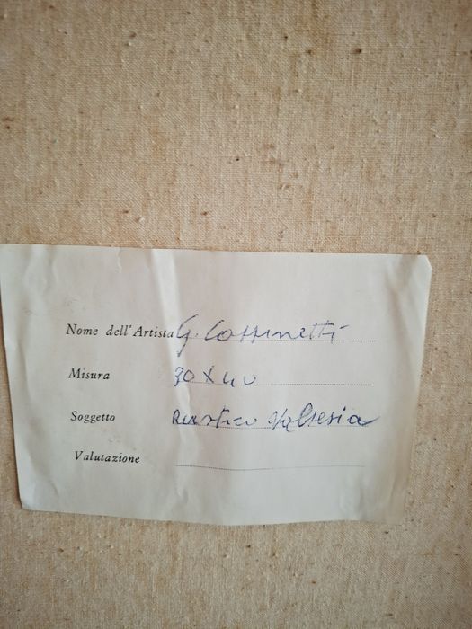 Картина с рамка и стъкло - маслени бои върху платно