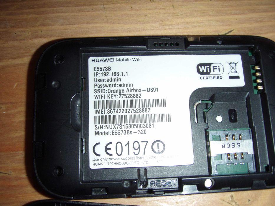 Router portabil cu acumulator 4G LTE Huawei E5573 (B/C) liber de retea