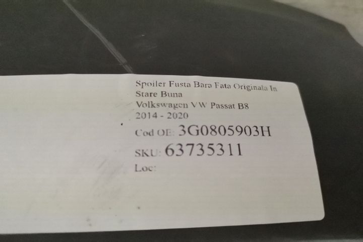 Спойлер Предна Броня Оригинален В Добро Състояние Ол Трак Фолксваген Ф