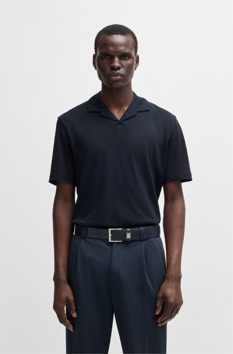 Hugo Boss H-Ponti 28  лен и памук мъжка поло тениска