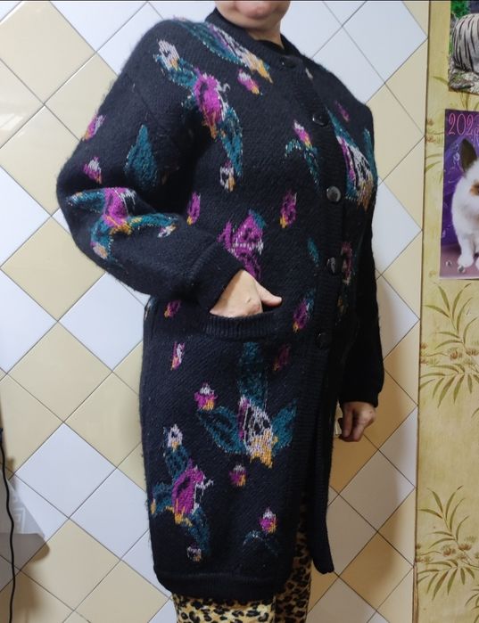 Кардиган шерстяной, с карманами, на пуговицах