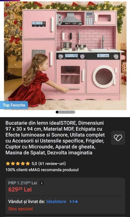 Bucătărie copii lemn