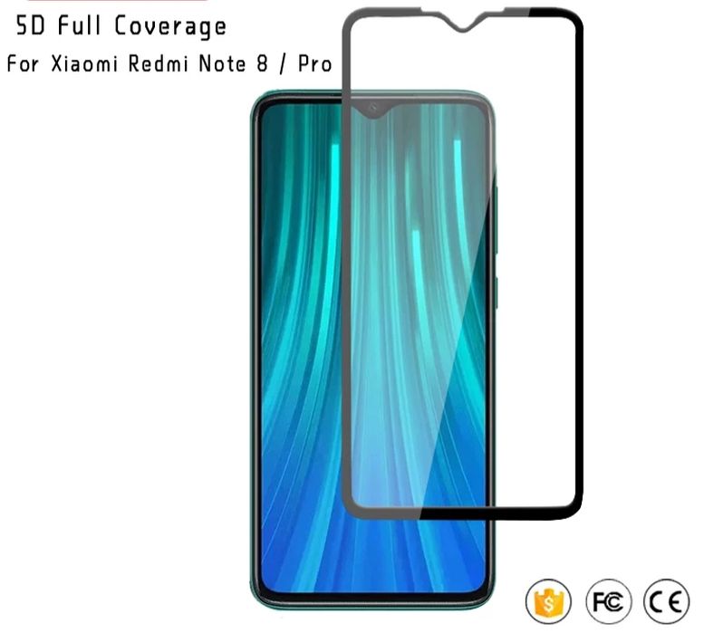 5D Стъклен протектор за Xiaomi Redmi Note 10S Mi A2 A3 A1 8 Pro 9S 8A