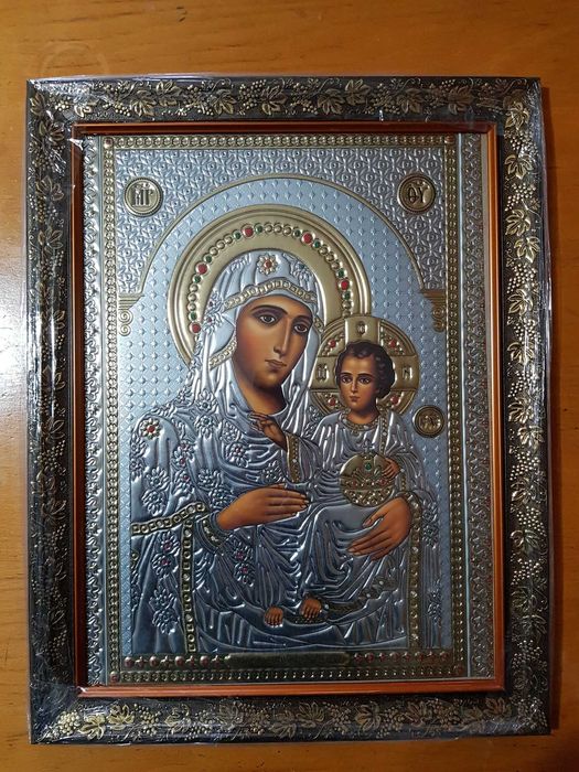Icoana:Mantuitorul,Maica Domnului,Ierusalima-Relief 3 D