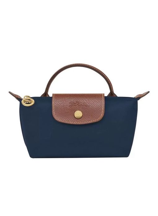 Мини-сумка Longchamp нейлон синий