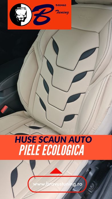 Huse scaun auto Piele Ecologica BP Premium Skoda,Opel,Audi,Mercedes et
