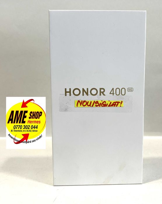 Honor 400 5G, Midnight Black, 512GB/8GB RAM, Garantie, NOU/Sigilat!