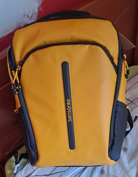 Samsonite Ecodiver Раница, размер M с USB жълт цвят