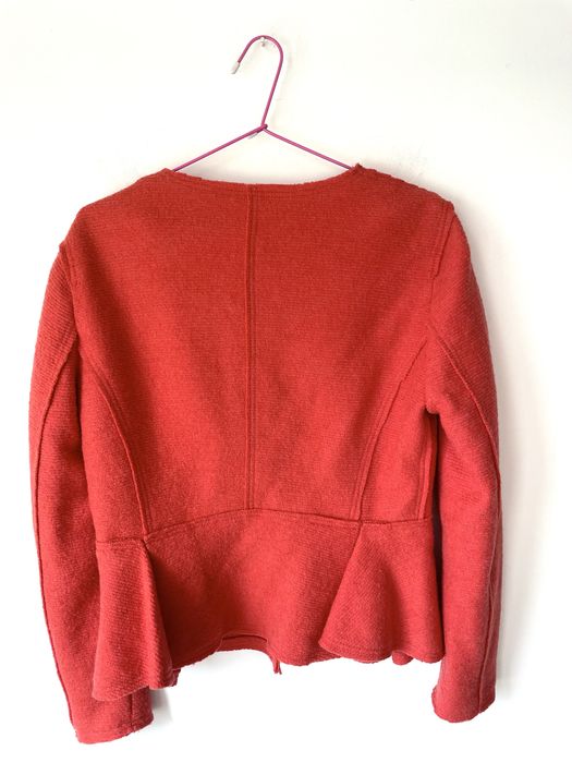 Дамско сако Зара Zara оранжево с пеплум