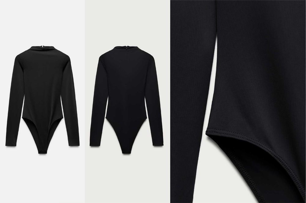 Бодита с дълъг ръкав Zara, XS/S