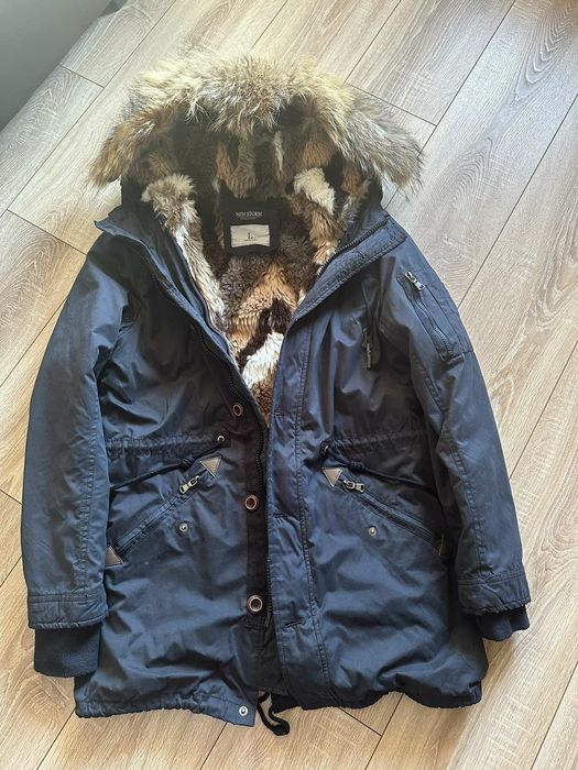 Зимно мъжко яке с естествен пух