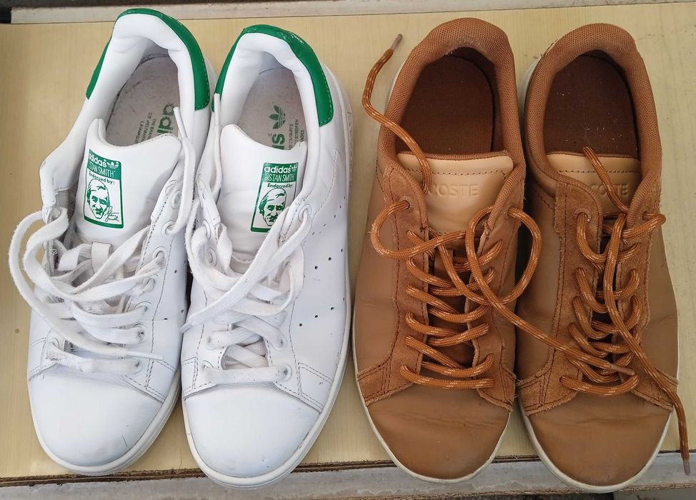 2 за 1 №40 LACOSTE+ADIDAS Stan Smith ОРИГИНАЛ унисекс сникърси кецове