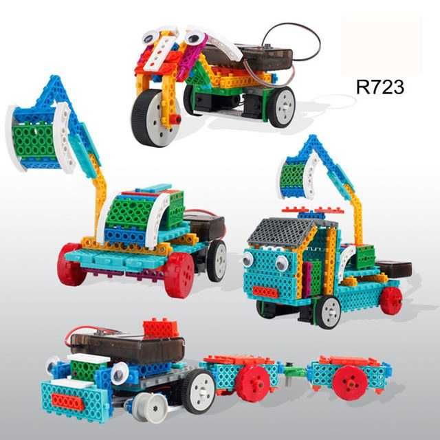 Новый электронный Конструктор на радиоуправлении 4 в 1 Lego Доставка