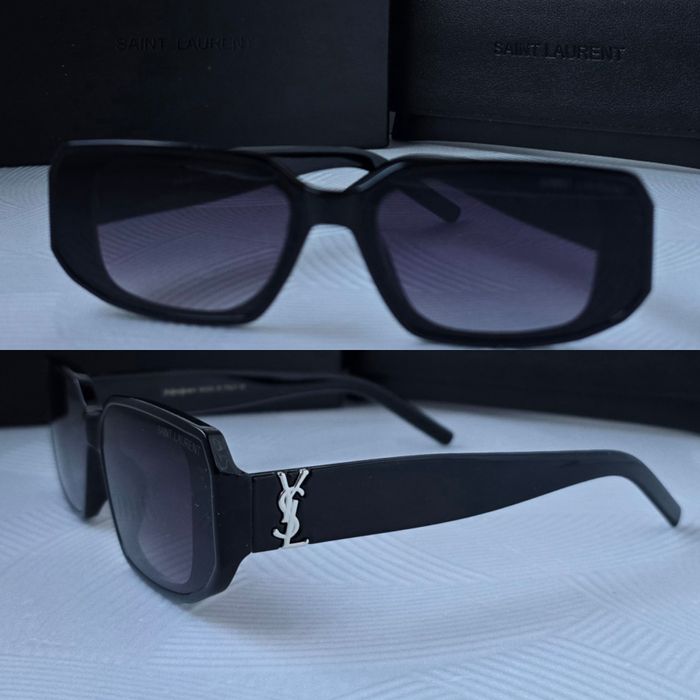 Дамски слънчеви очила правоъгълни 2 цвята черни