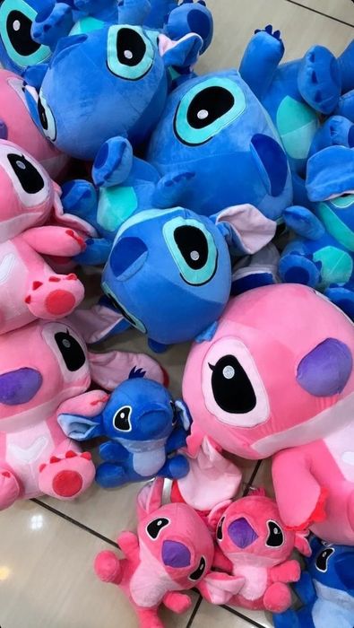 Плюшена играчка Стич 15см-140см Голям плюшен Стич Син и розов